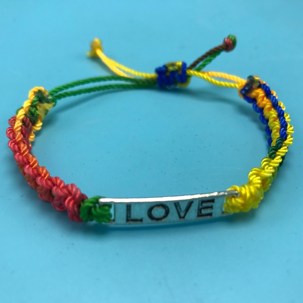 Love Rainbow Hand Knotted Friendship Bracelet